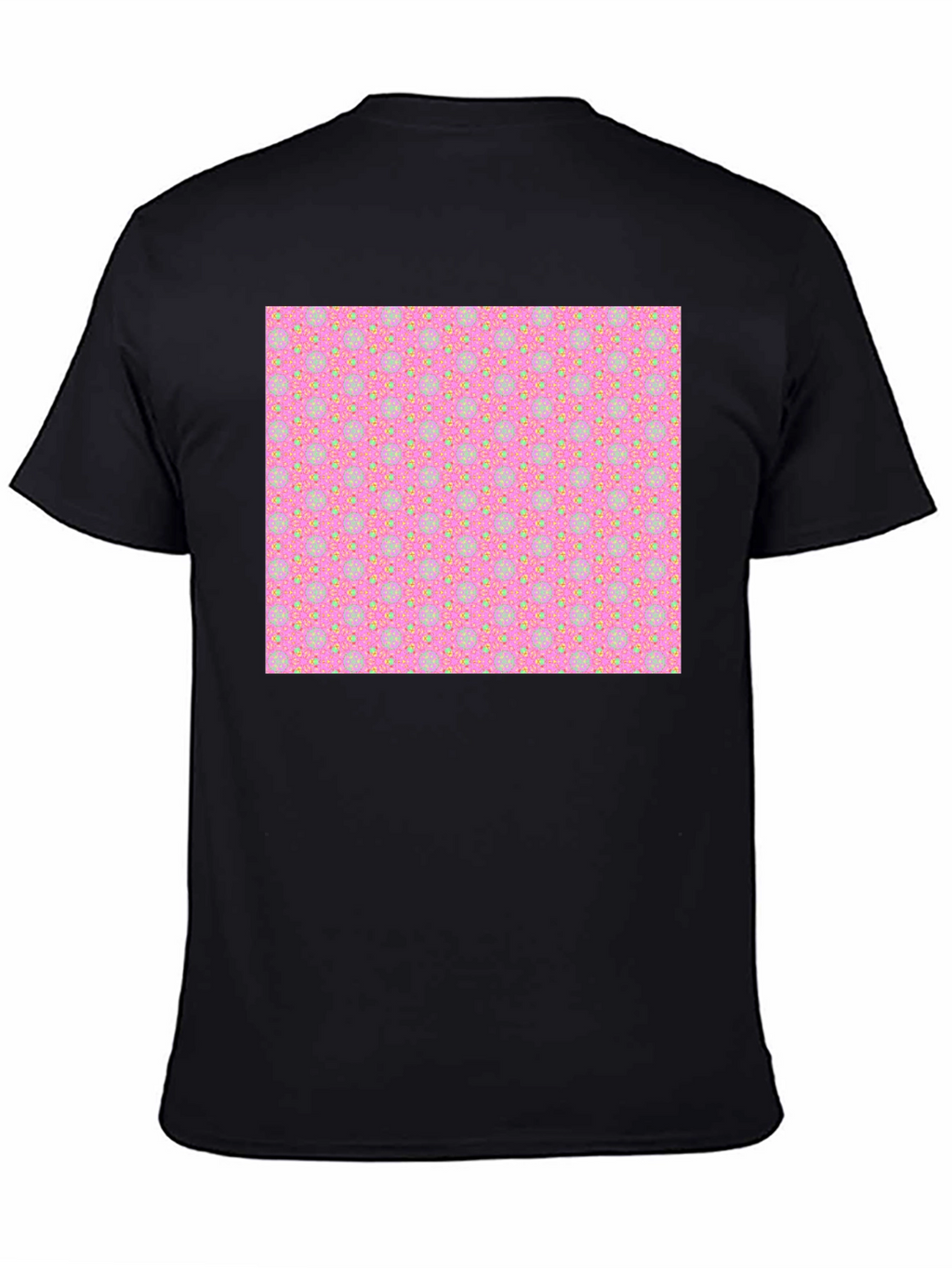 Patterned T-Shirt - Pink & Yellow Design