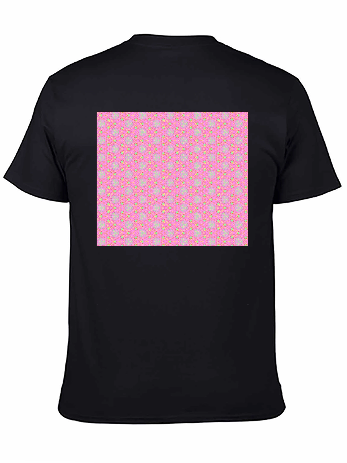 Patterned T-Shirt - Pink & Yellow Design