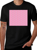Patterned T-Shirt - Pink & Yellow Design