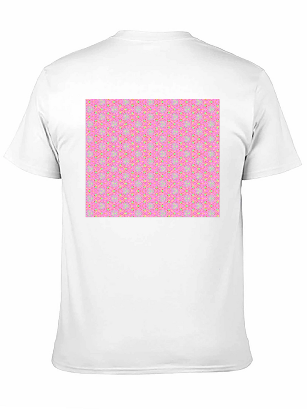 Patterned T-Shirt - Pink & Yellow Design
