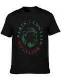 Recycled Parts Graphic Tee - Eco-Friendly Statement T-Shirt