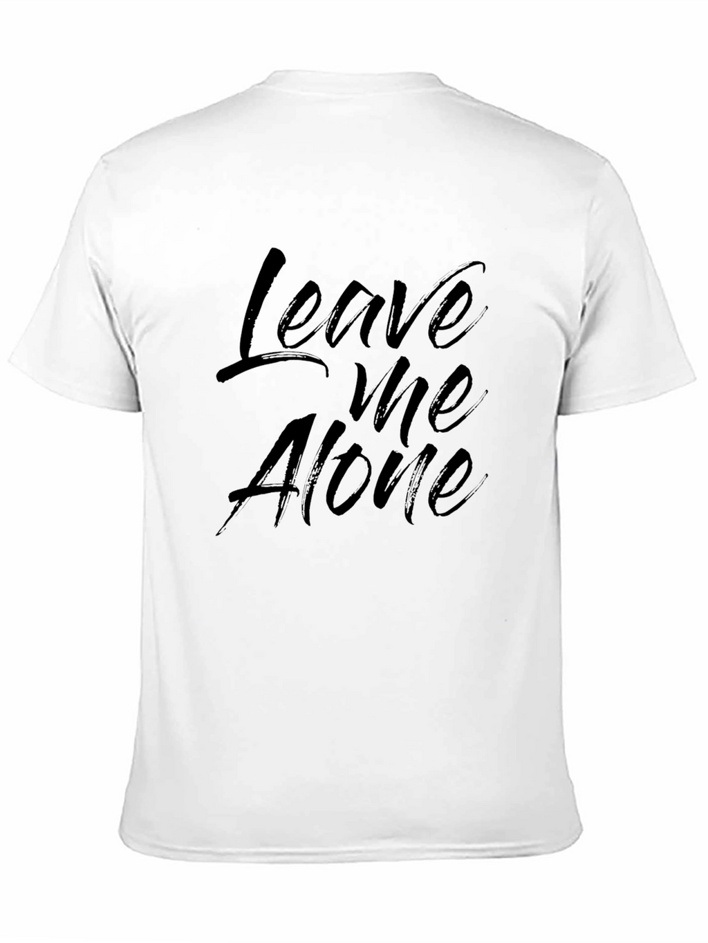 Leave Me Alone Black Graphic T-Shirt