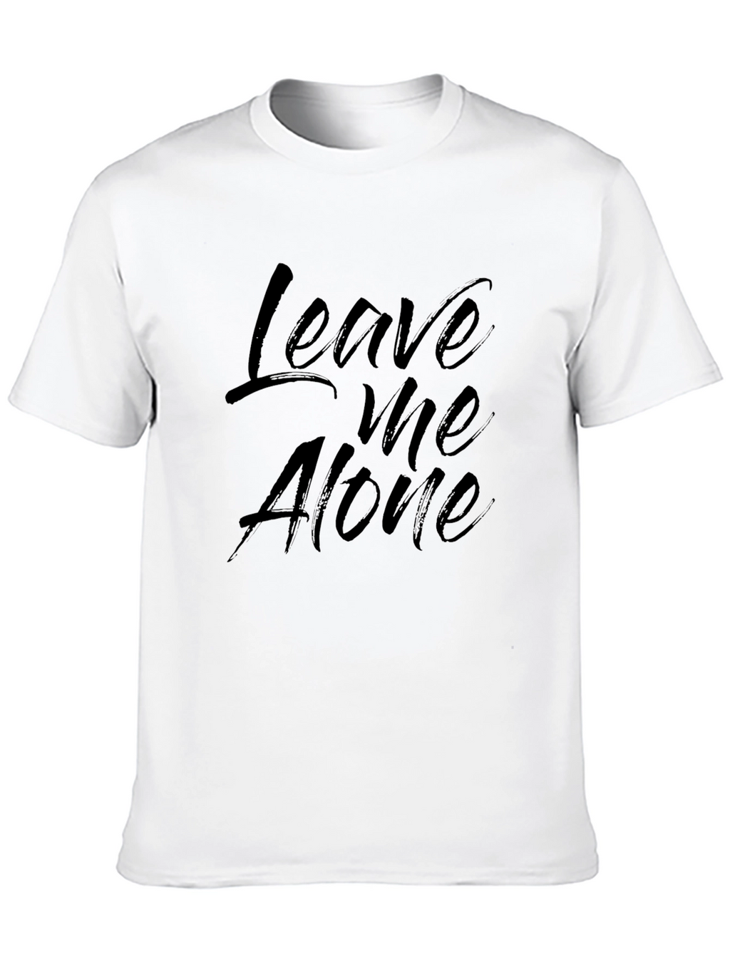 Leave Me Alone Black Graphic T-Shirt
