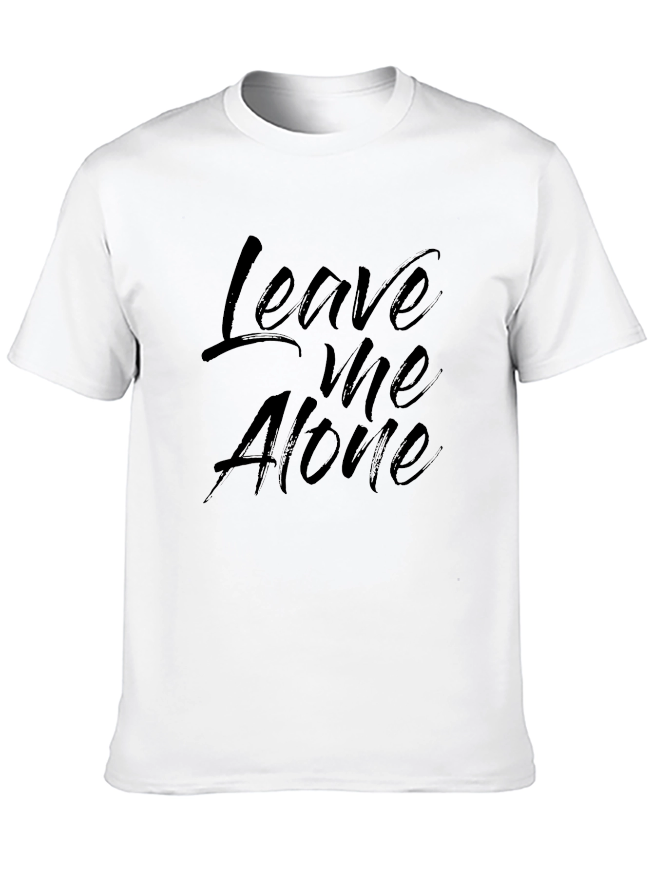 Leave Me Alone Black Graphic T-Shirt
