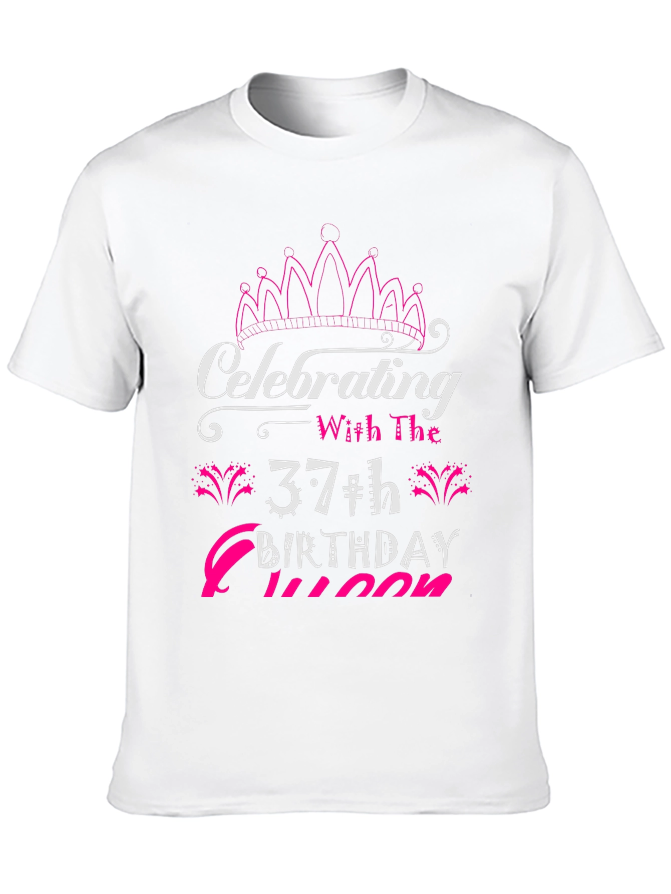 Celebrating 37th Birthday Queen T-Shirt