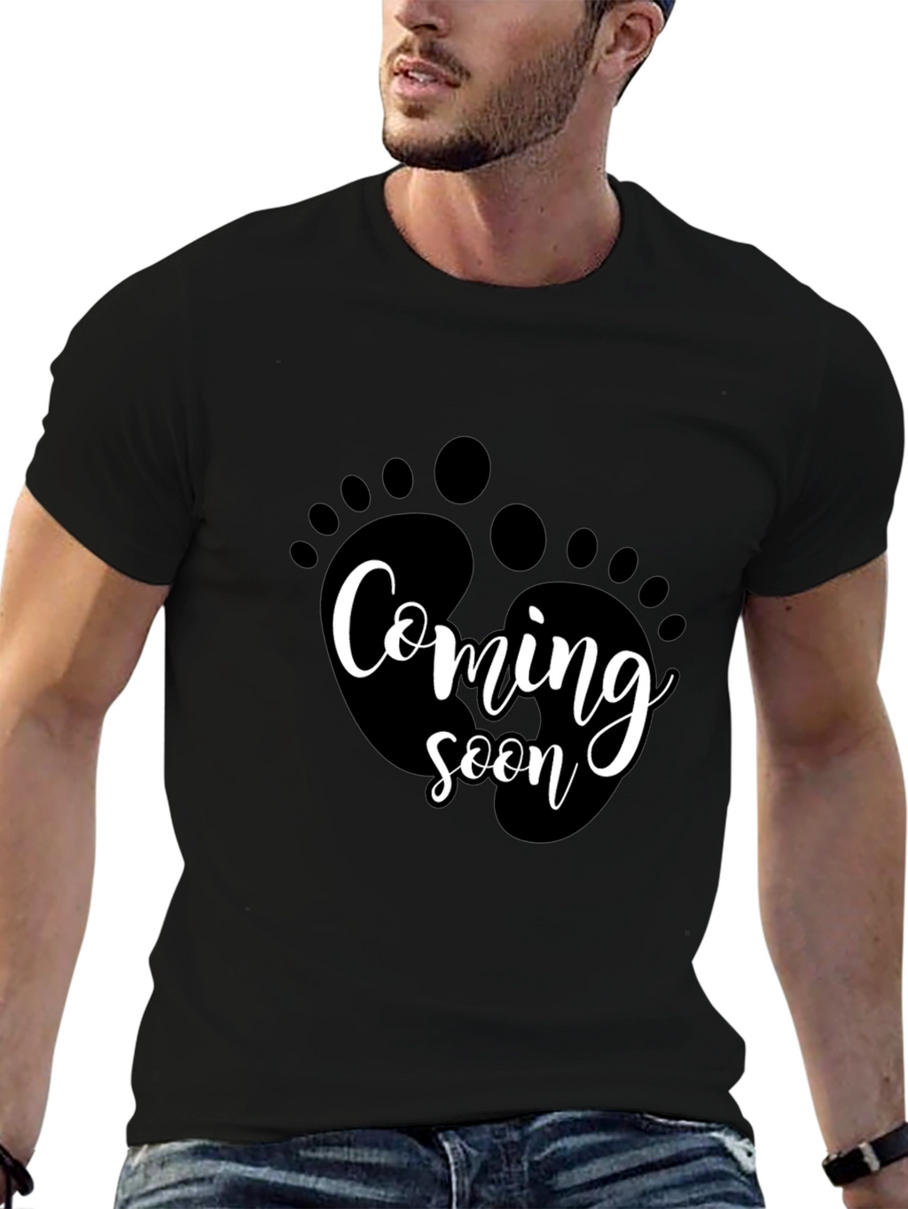 Coming Soon Baby Feet Graphic Tee