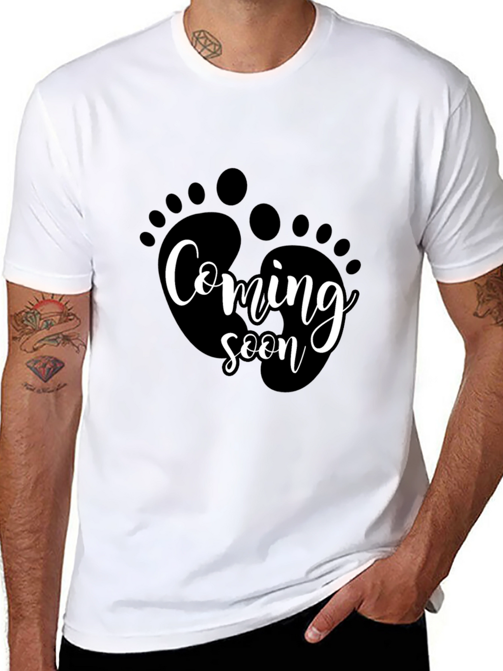 Coming Soon Baby Feet Graphic Tee