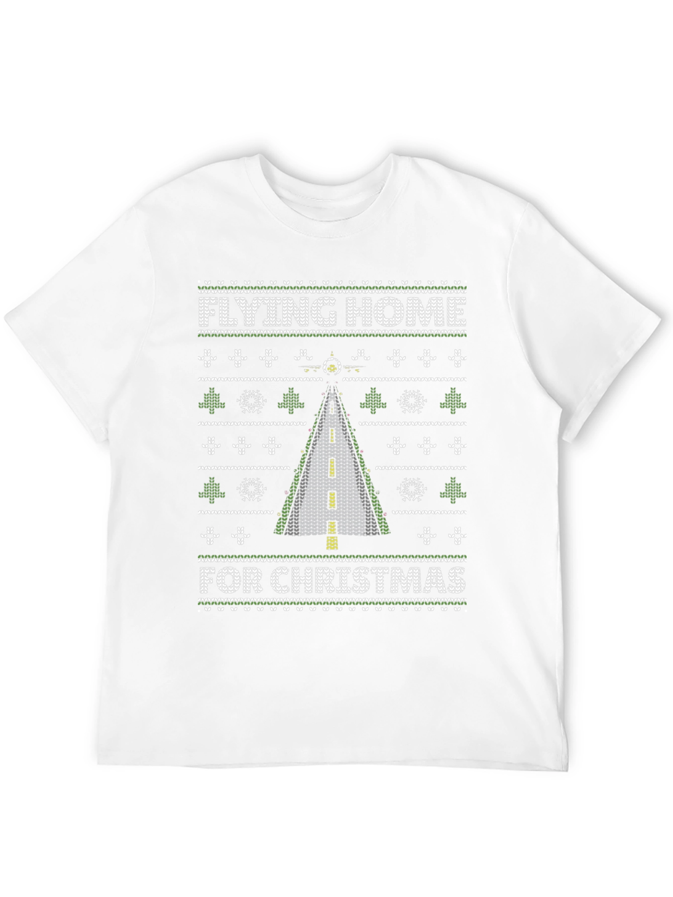 Flying Home For Christmas Ugly Sweater T-Shirt