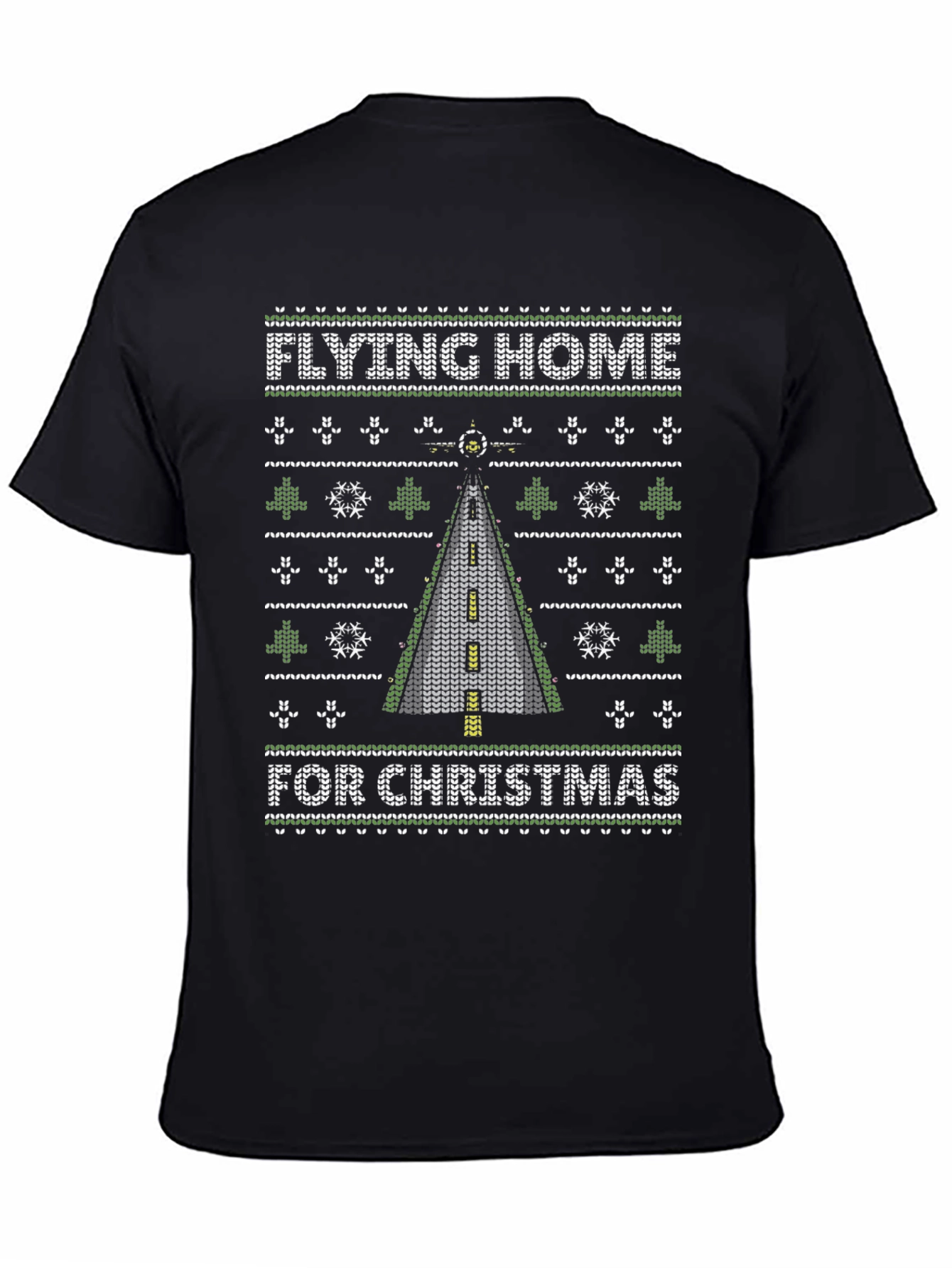 Flying Home For Christmas Ugly Sweater T-Shirt