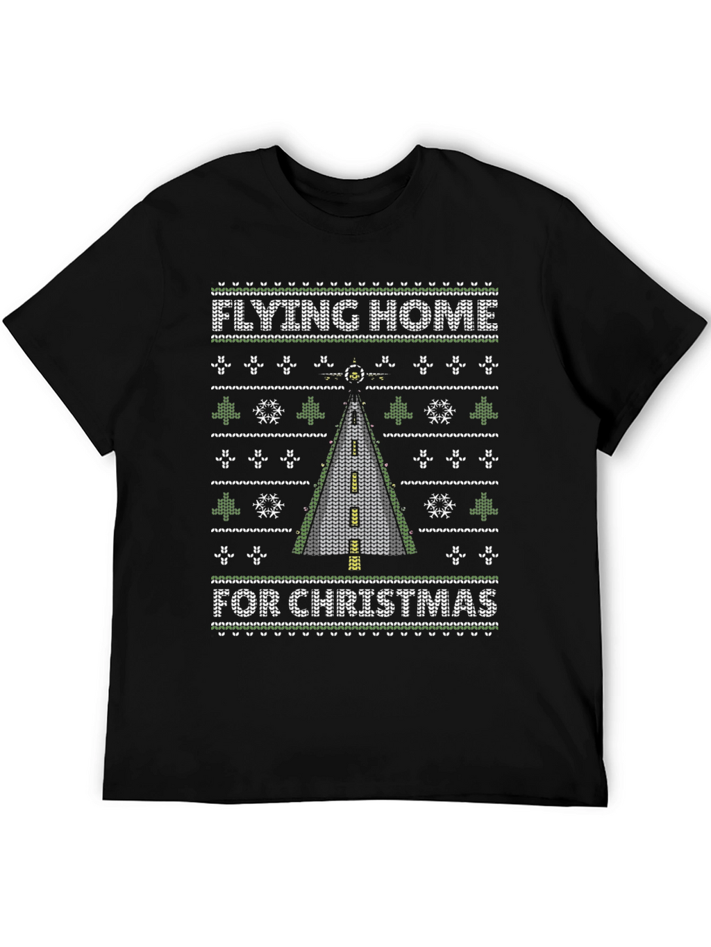 Flying Home For Christmas Ugly Sweater T-Shirt
