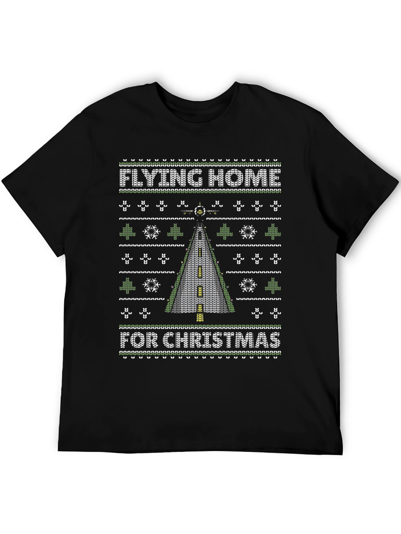 Flying Home For Christmas Ugly Sweater T-Shirt