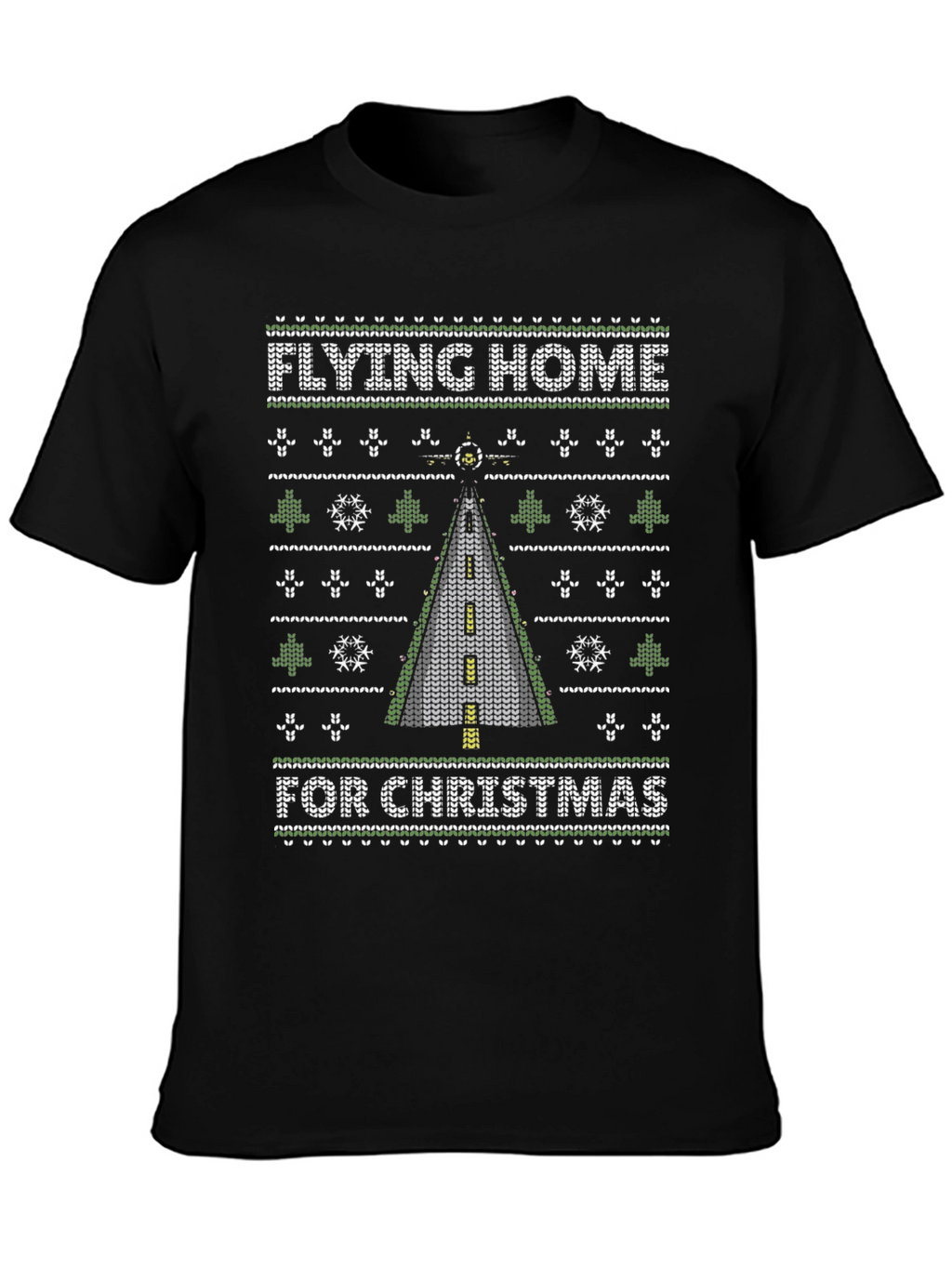 Flying Home For Christmas Ugly Sweater T-Shirt
