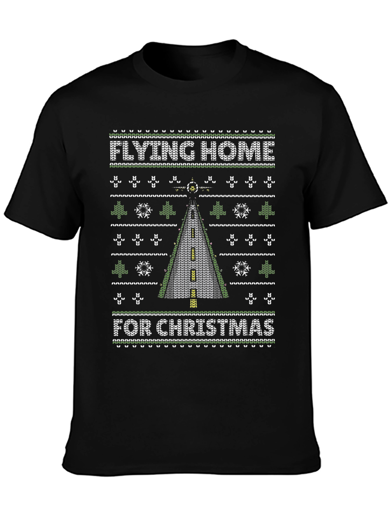 Flying Home For Christmas Ugly Sweater T-Shirt