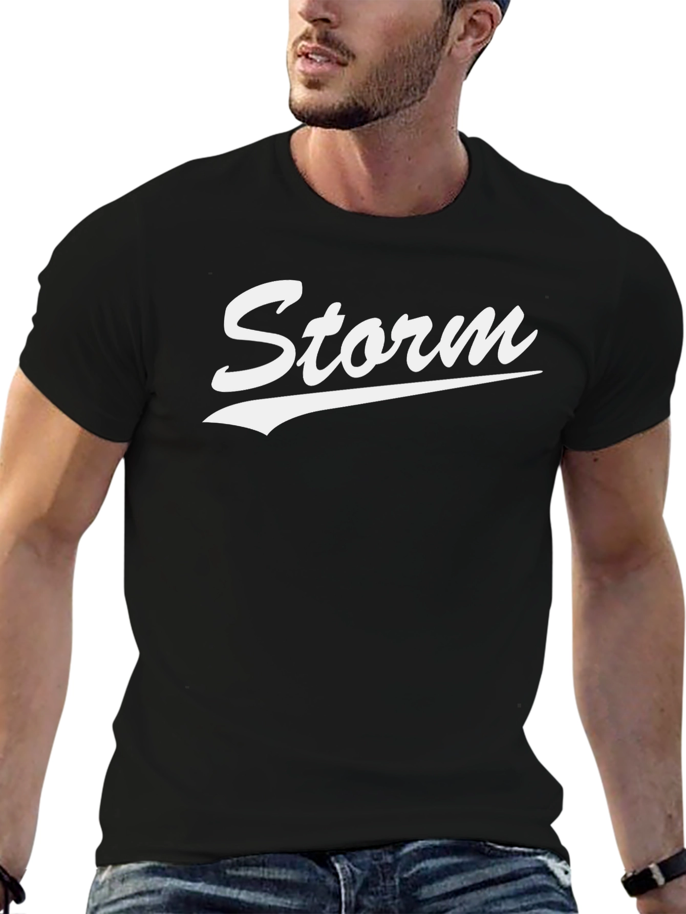 Storm Baseball Style Black T-Shirt