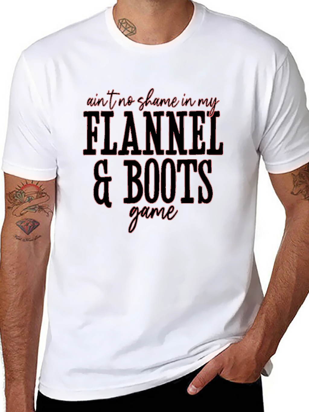 Flannel & Boots Graphic Tee - Stylish Casual Wear