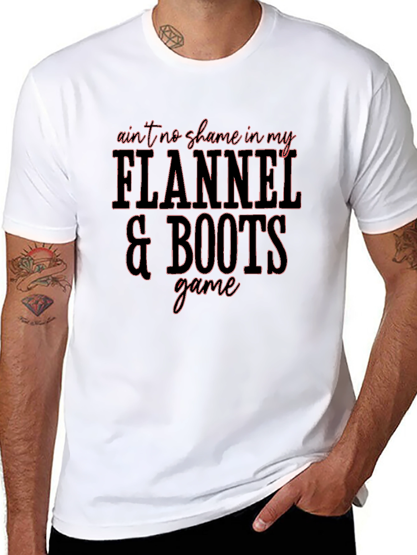 Flannel & Boots Graphic Tee - Stylish Casual Wear