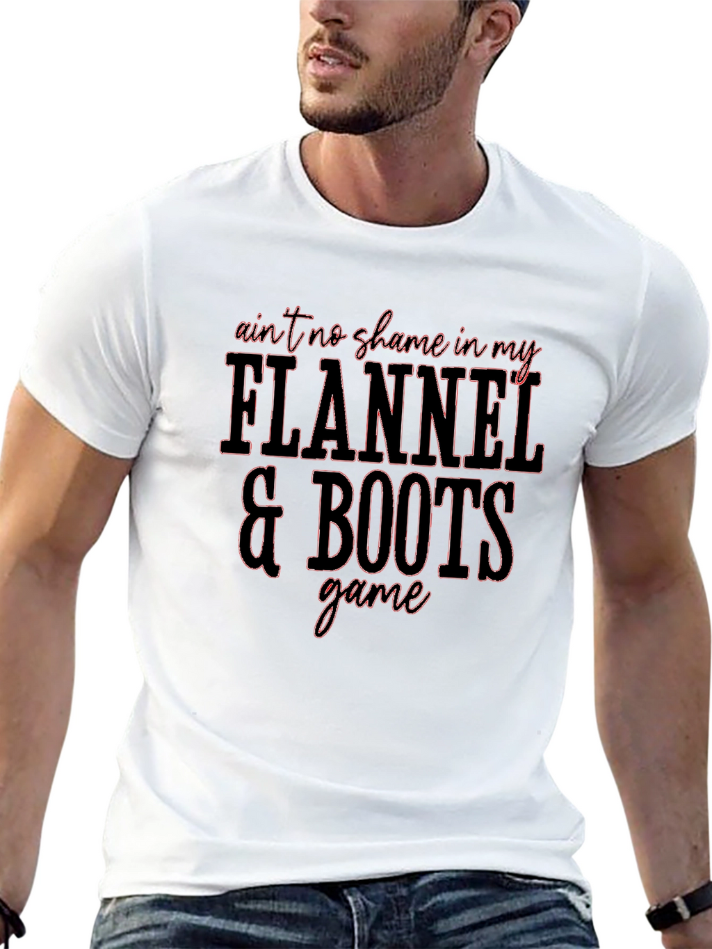 Flannel & Boots Graphic Tee - Stylish Casual Wear