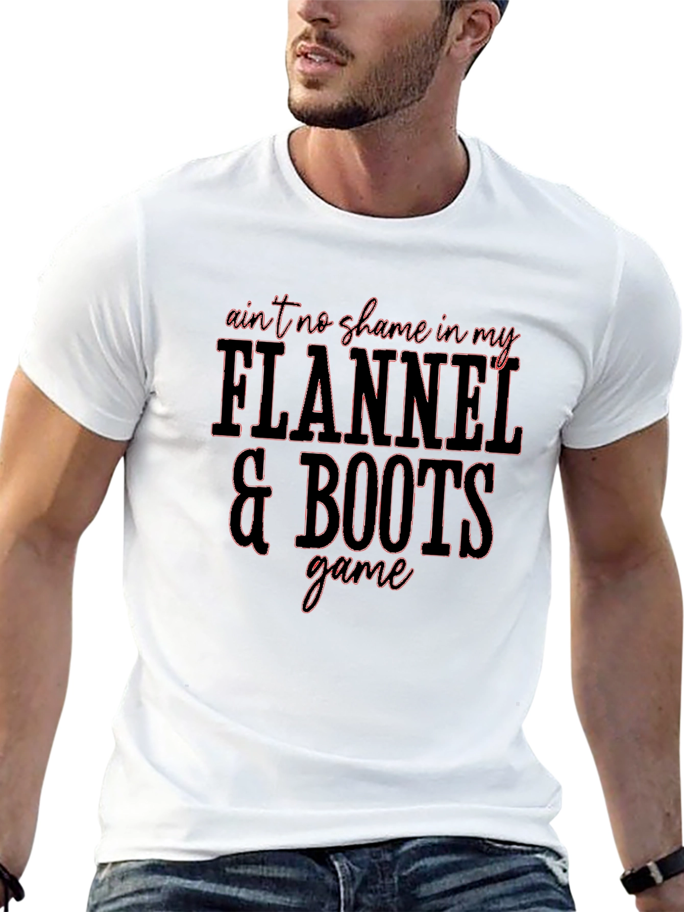 Flannel & Boots Graphic Tee - Stylish Casual Wear