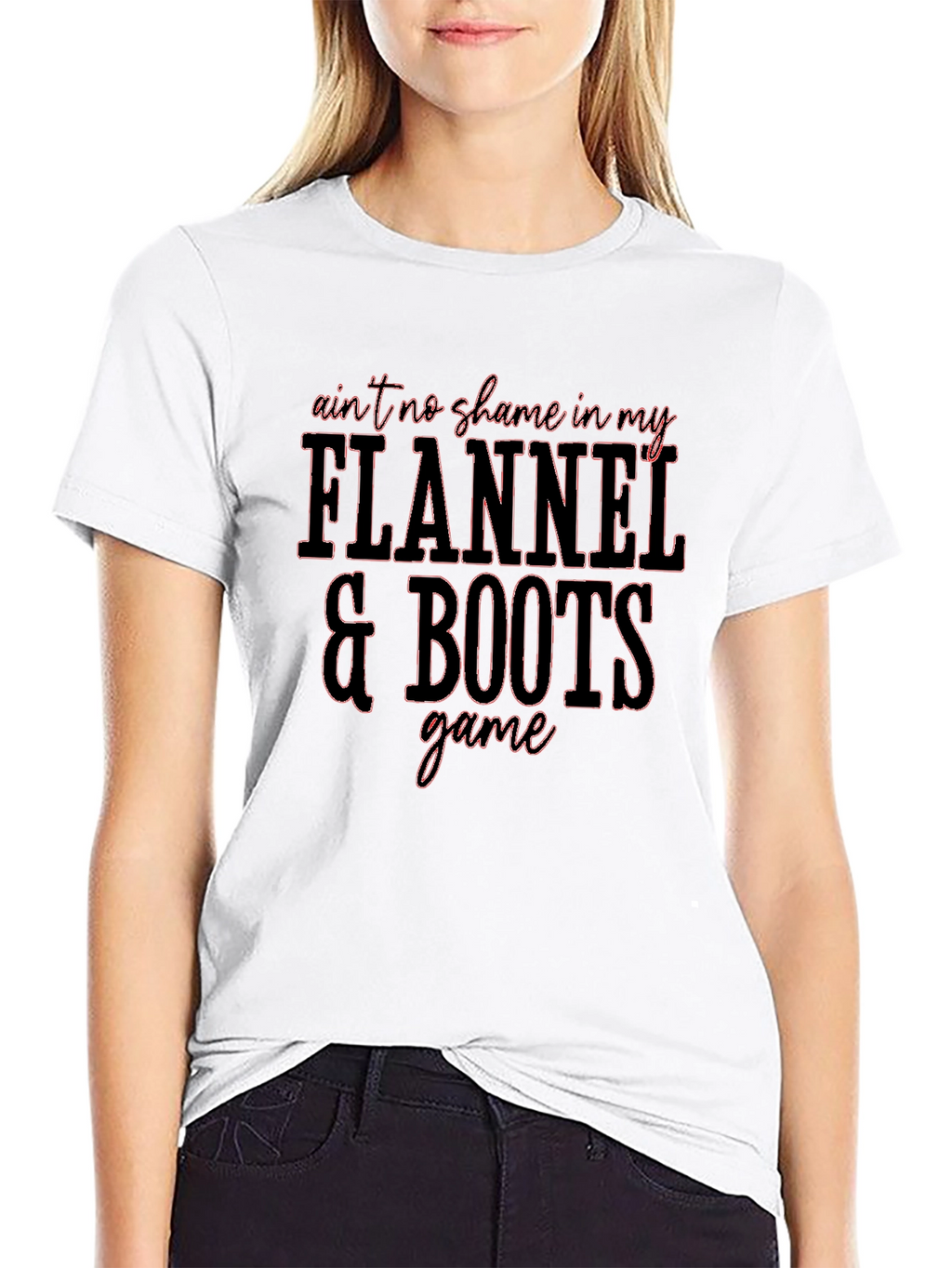 Flannel & Boots Graphic Tee - Stylish Casual Wear