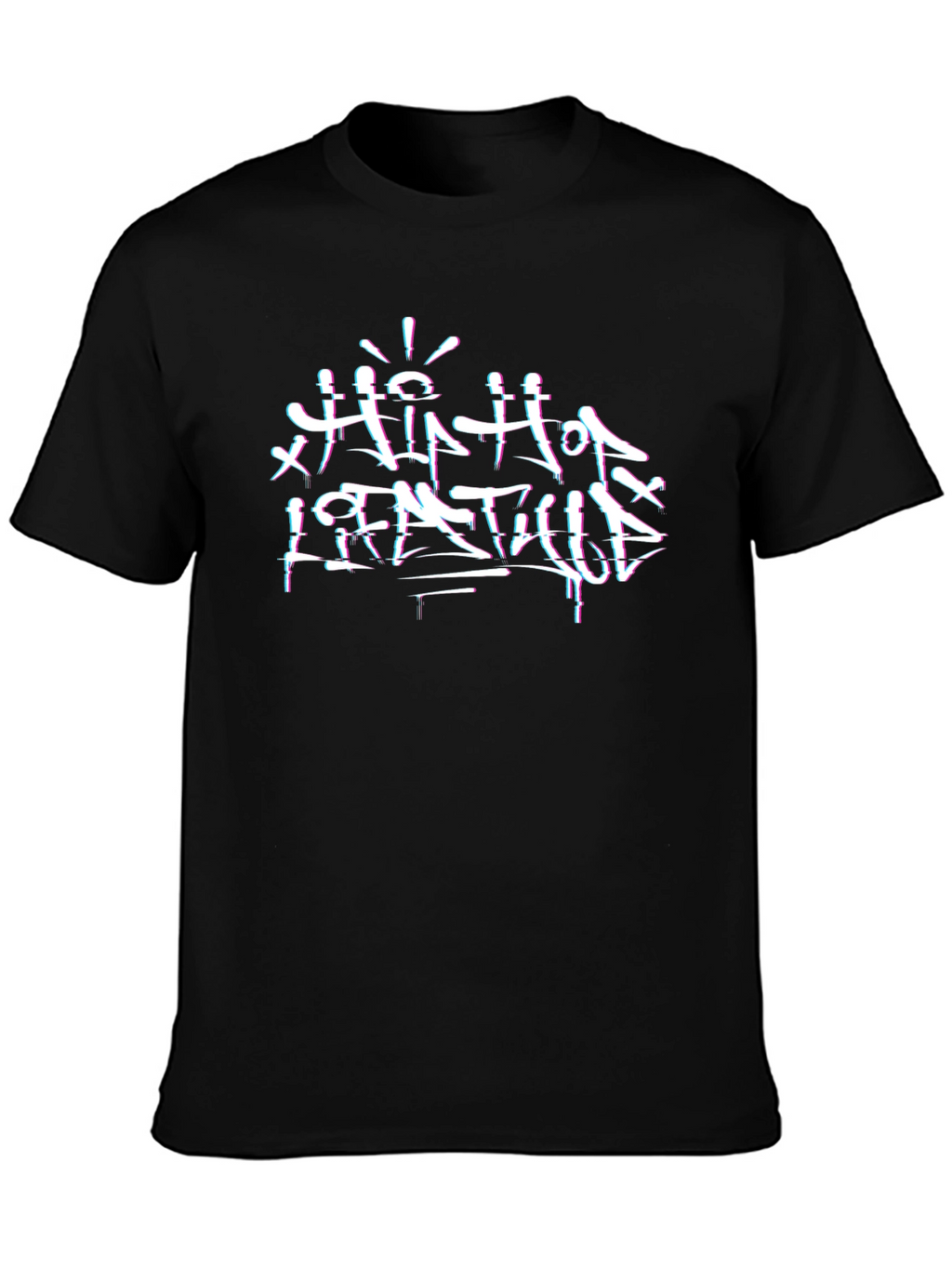 Hip Hop Lifestyle Black Graphic Tee