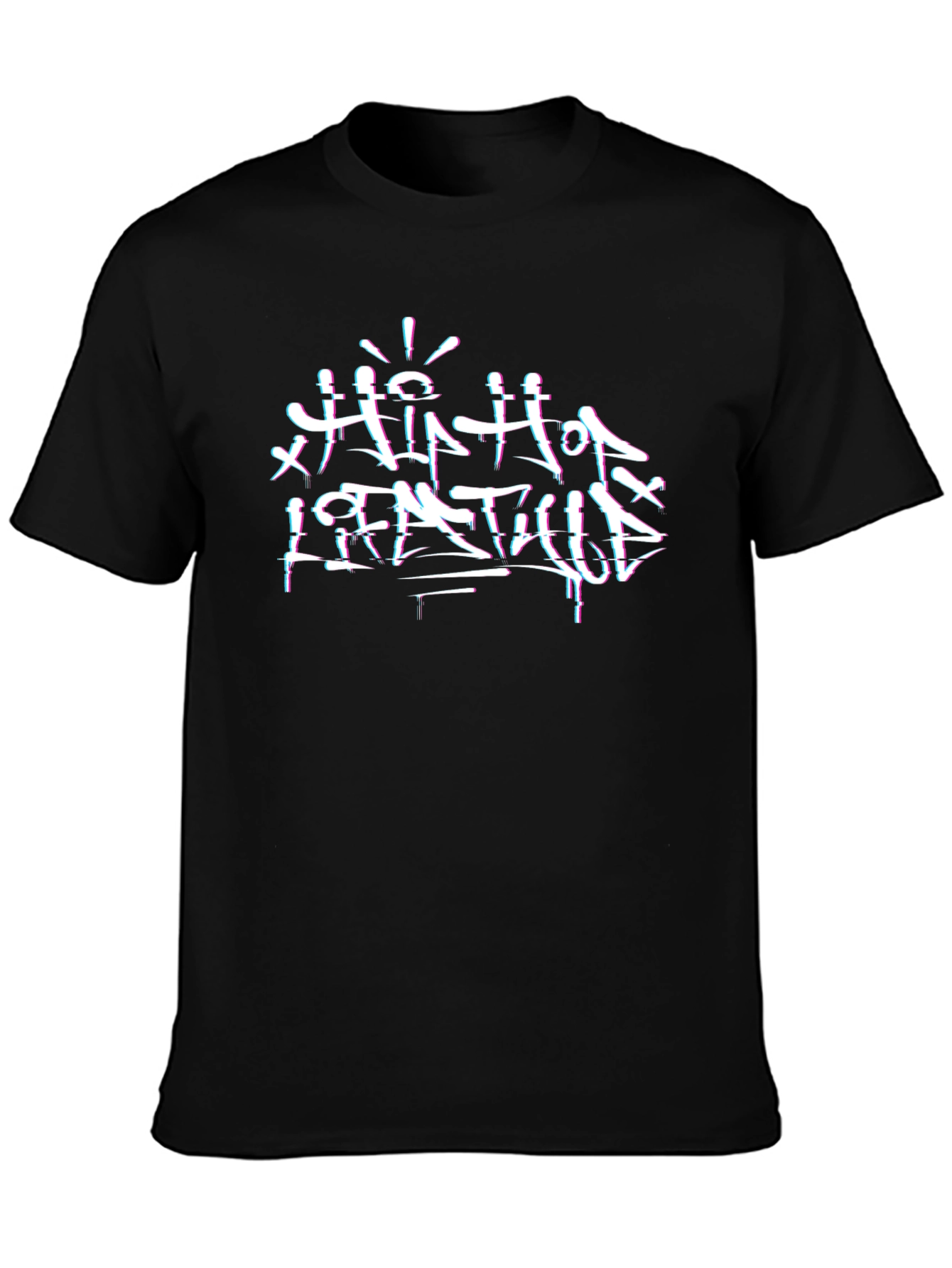 Hip Hop Lifestyle Black Graphic Tee