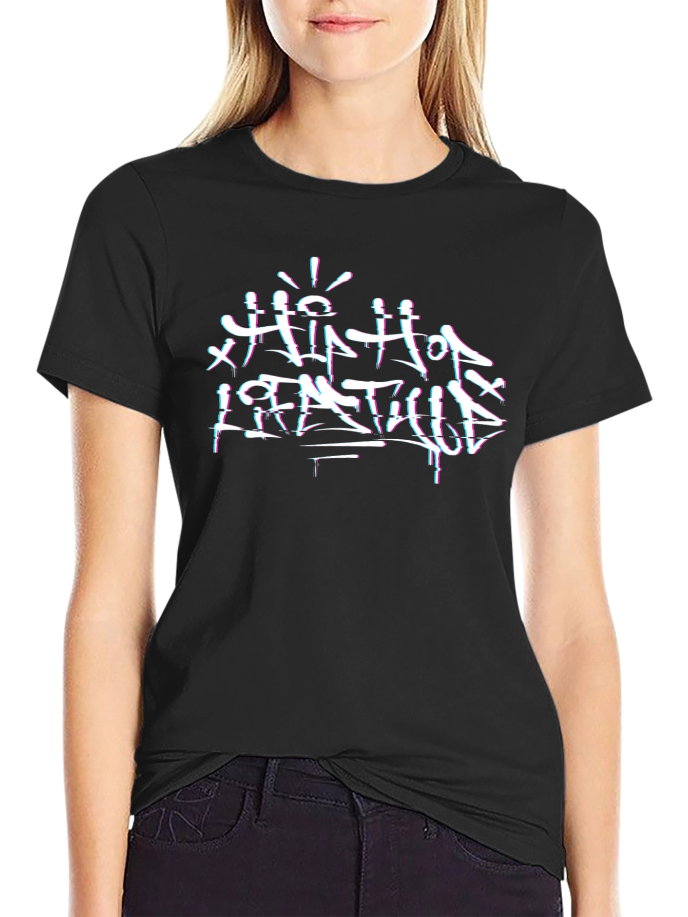 Hip Hop Lifestyle Black Graphic Tee