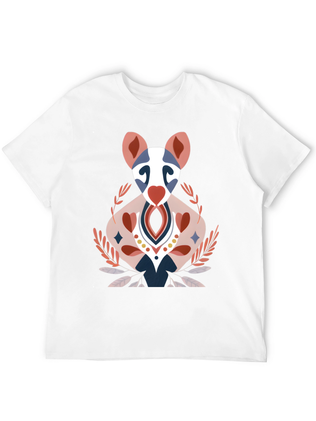 Artistic Animal Graphic Tee - Black