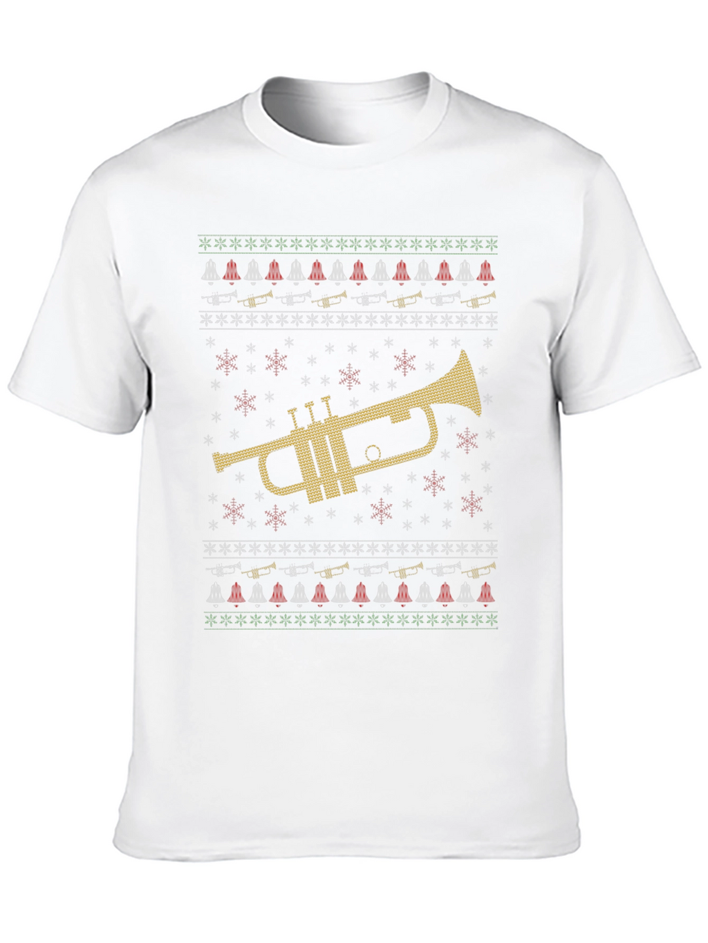 Trumpet Ugly Christmas Sweater T-Shirt