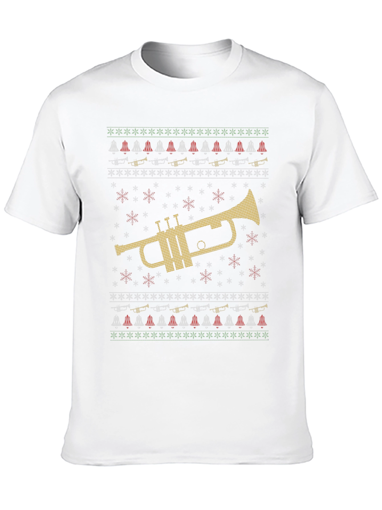 Trumpet Ugly Christmas Sweater T-Shirt