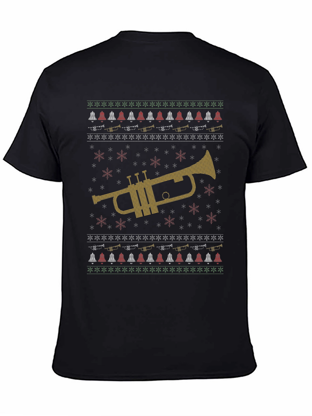 Trumpet Ugly Christmas Sweater T-Shirt