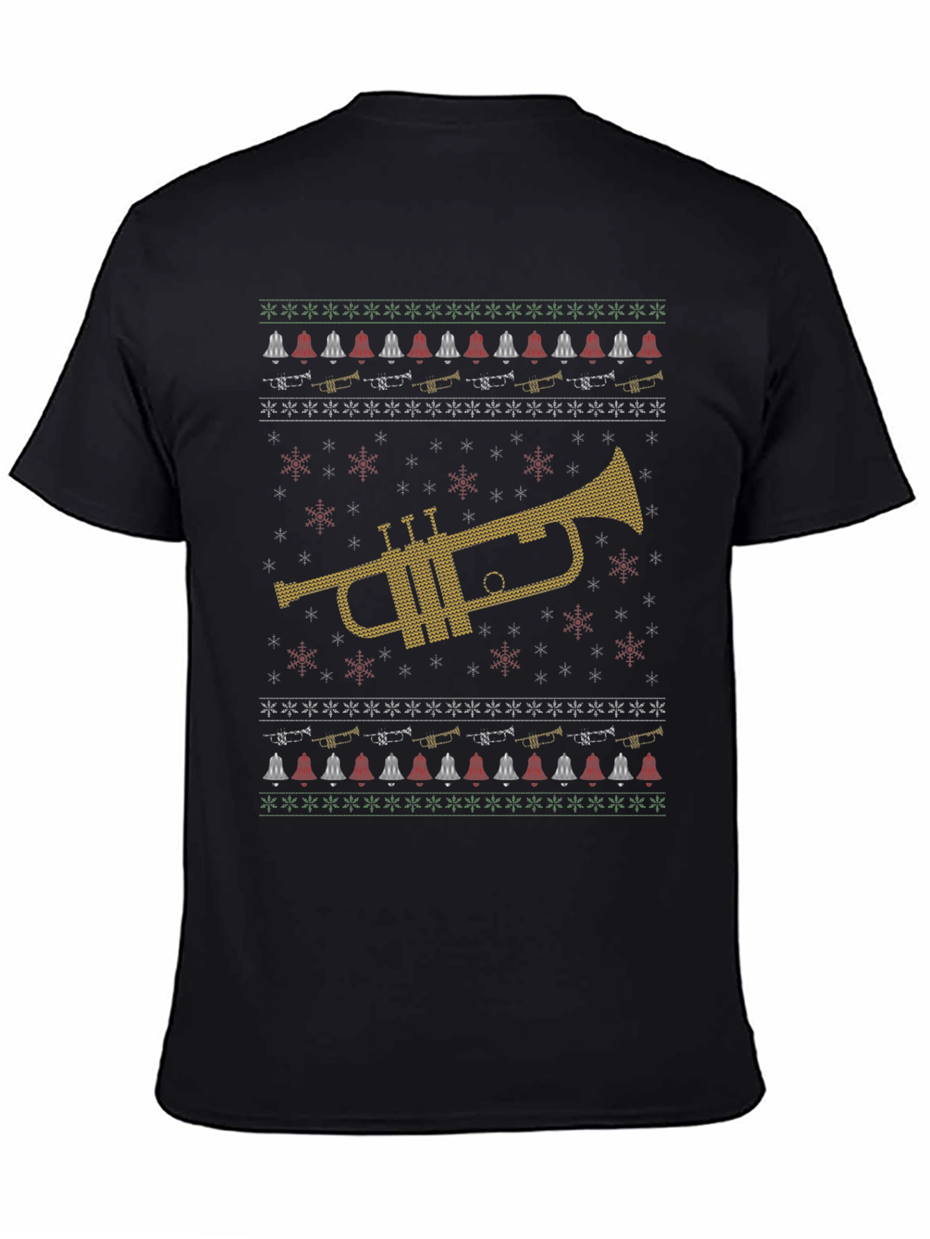Trumpet Ugly Christmas Sweater T-Shirt