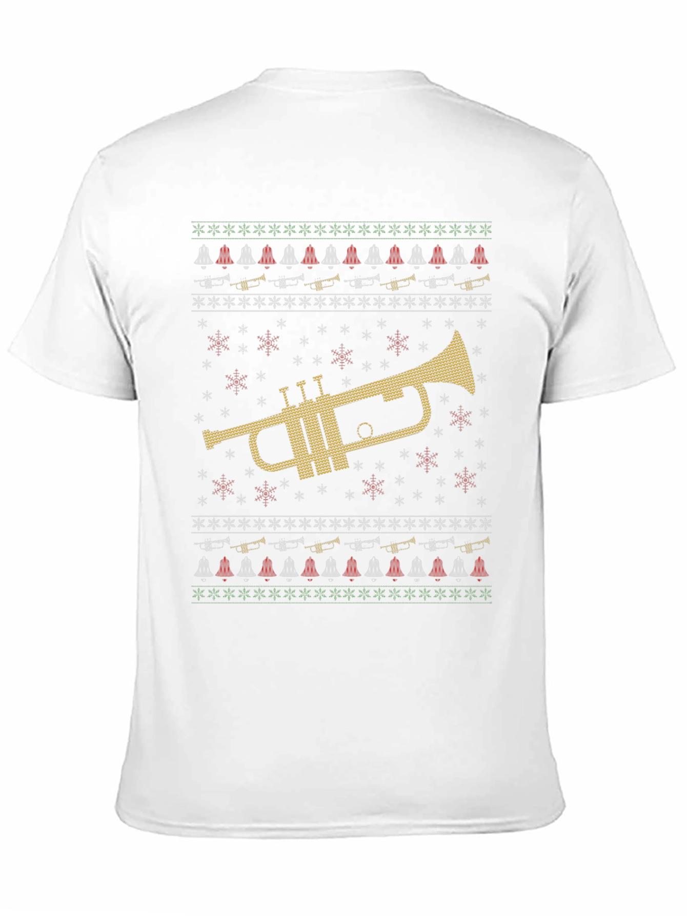 Trumpet Ugly Christmas Sweater T-Shirt