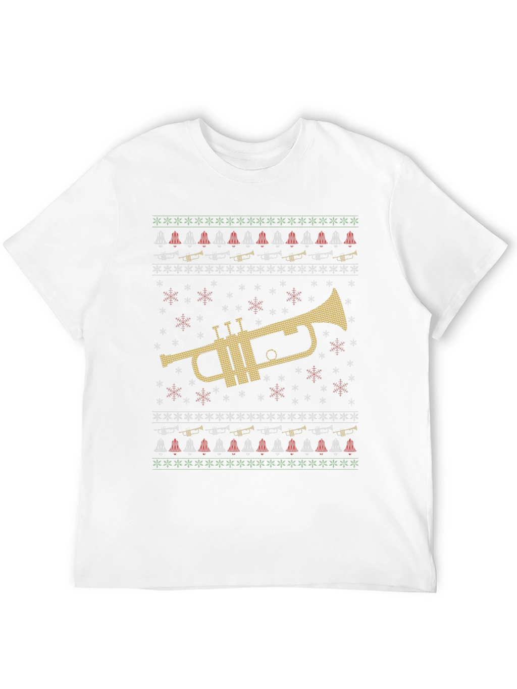 Trumpet Ugly Christmas Sweater T-Shirt