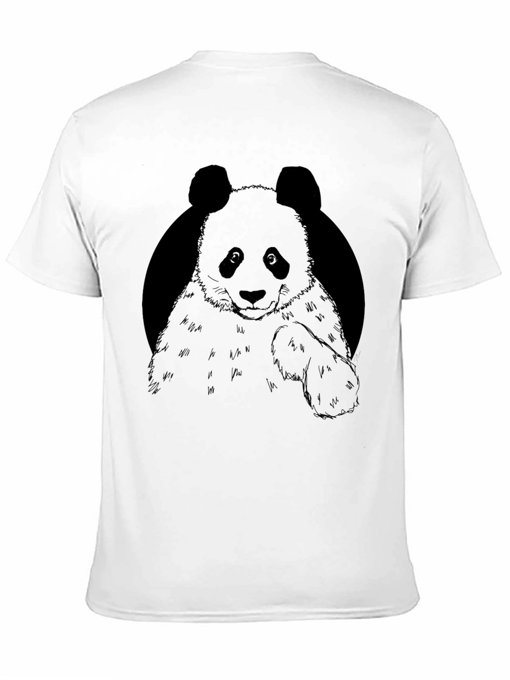 Black Panda Graphic Tee - Casual Mens T-Shirt