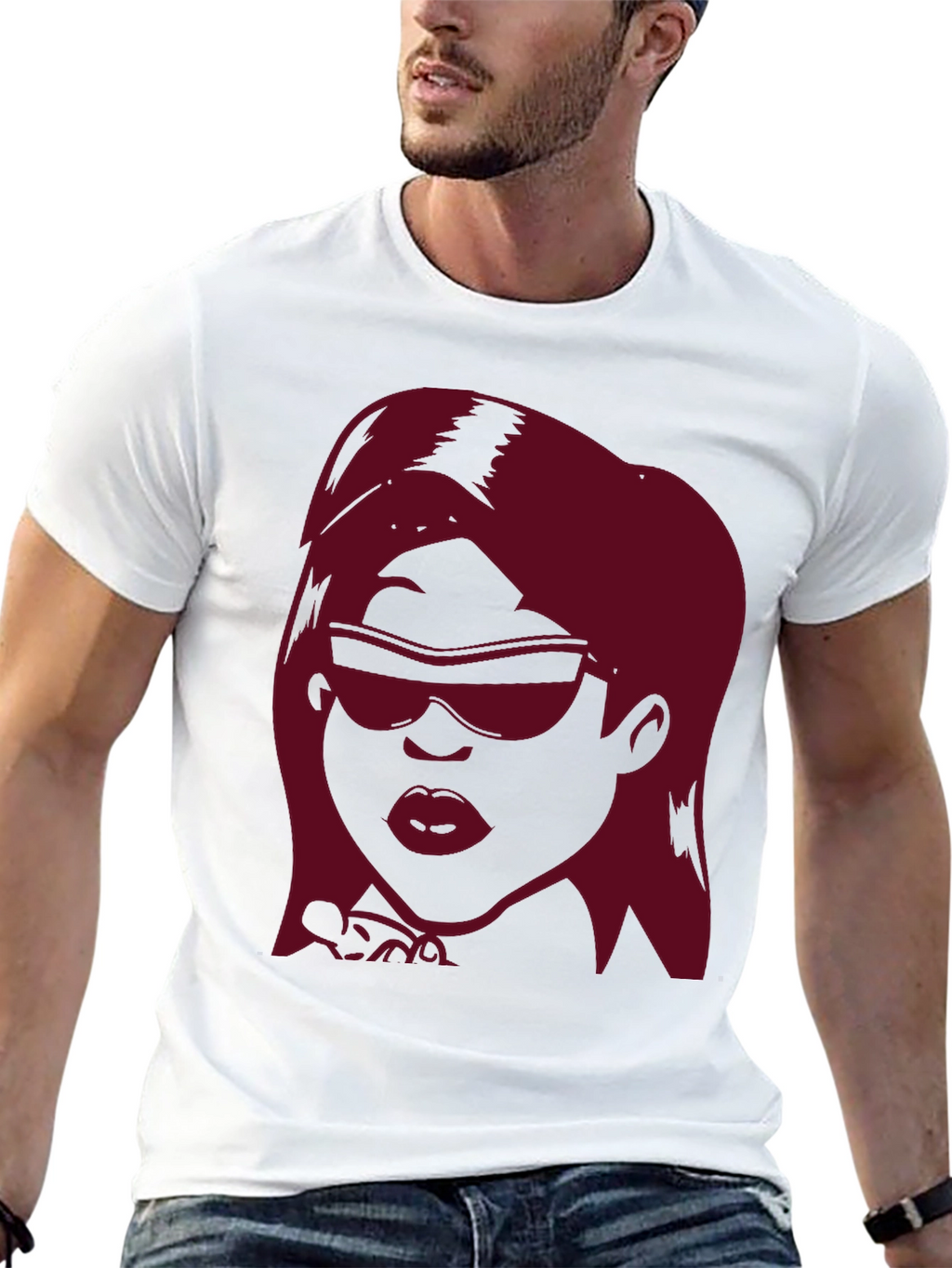 Cool Woman Graphic T-Shirt - Stylish Black Tee