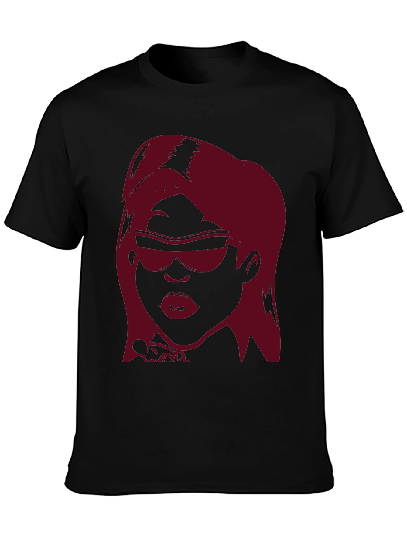 Cool Woman Graphic T-Shirt - Stylish Black Tee