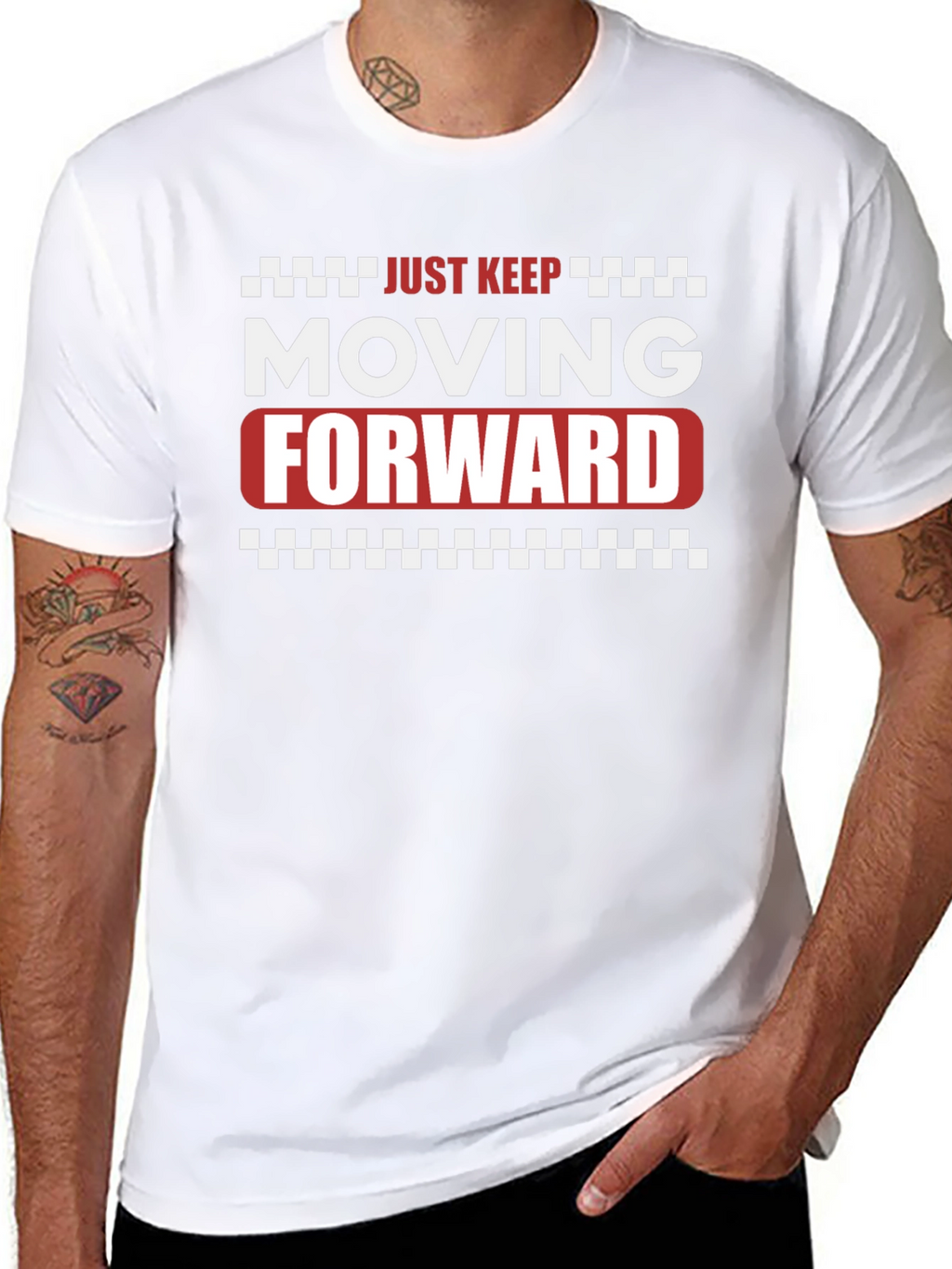 Just Keep Moving Forward Graphic T-Shirt