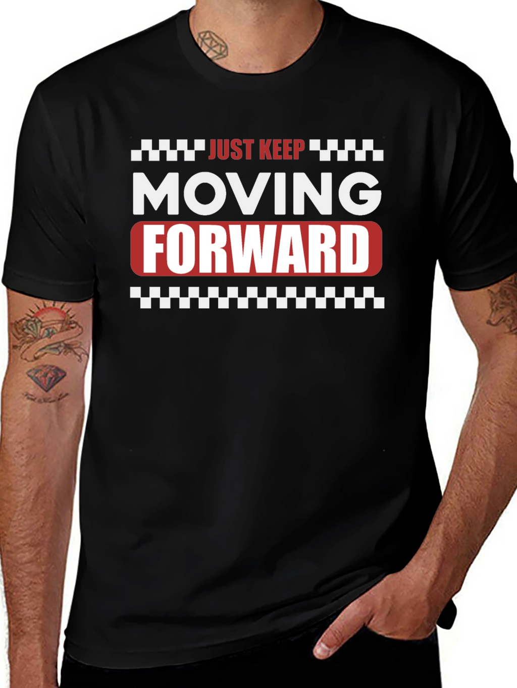 Just Keep Moving Forward Graphic T-Shirt