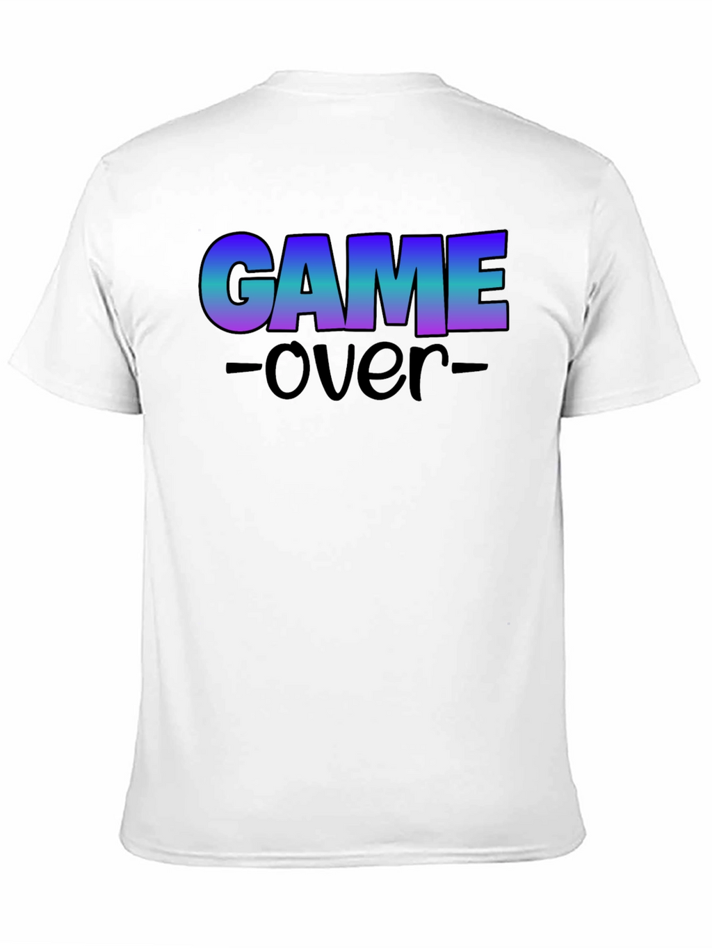 Game Over Graphic Print Crew Neck T-Shirt