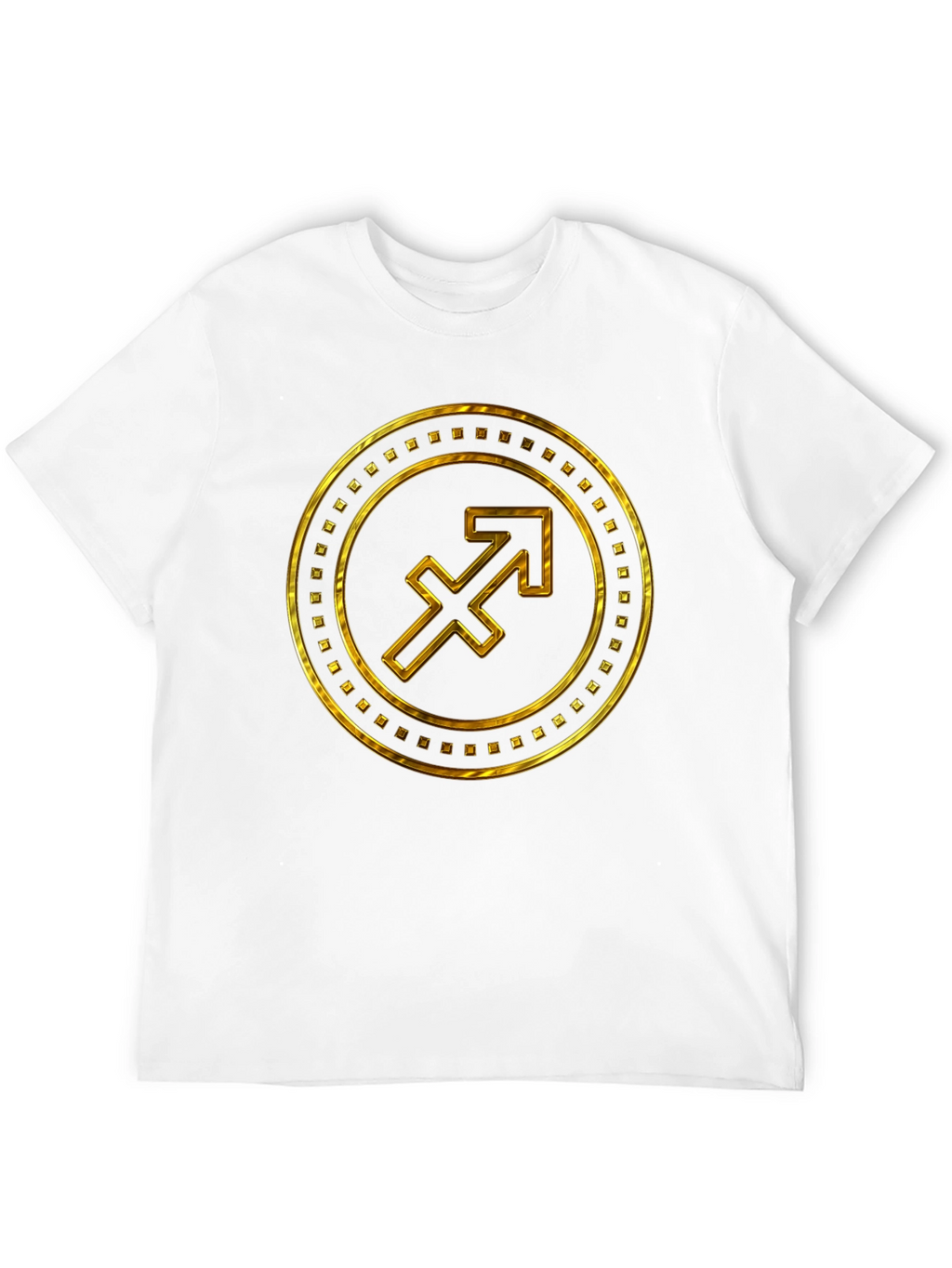 Gold Sagittarius Zodiac Sign T-Shirt