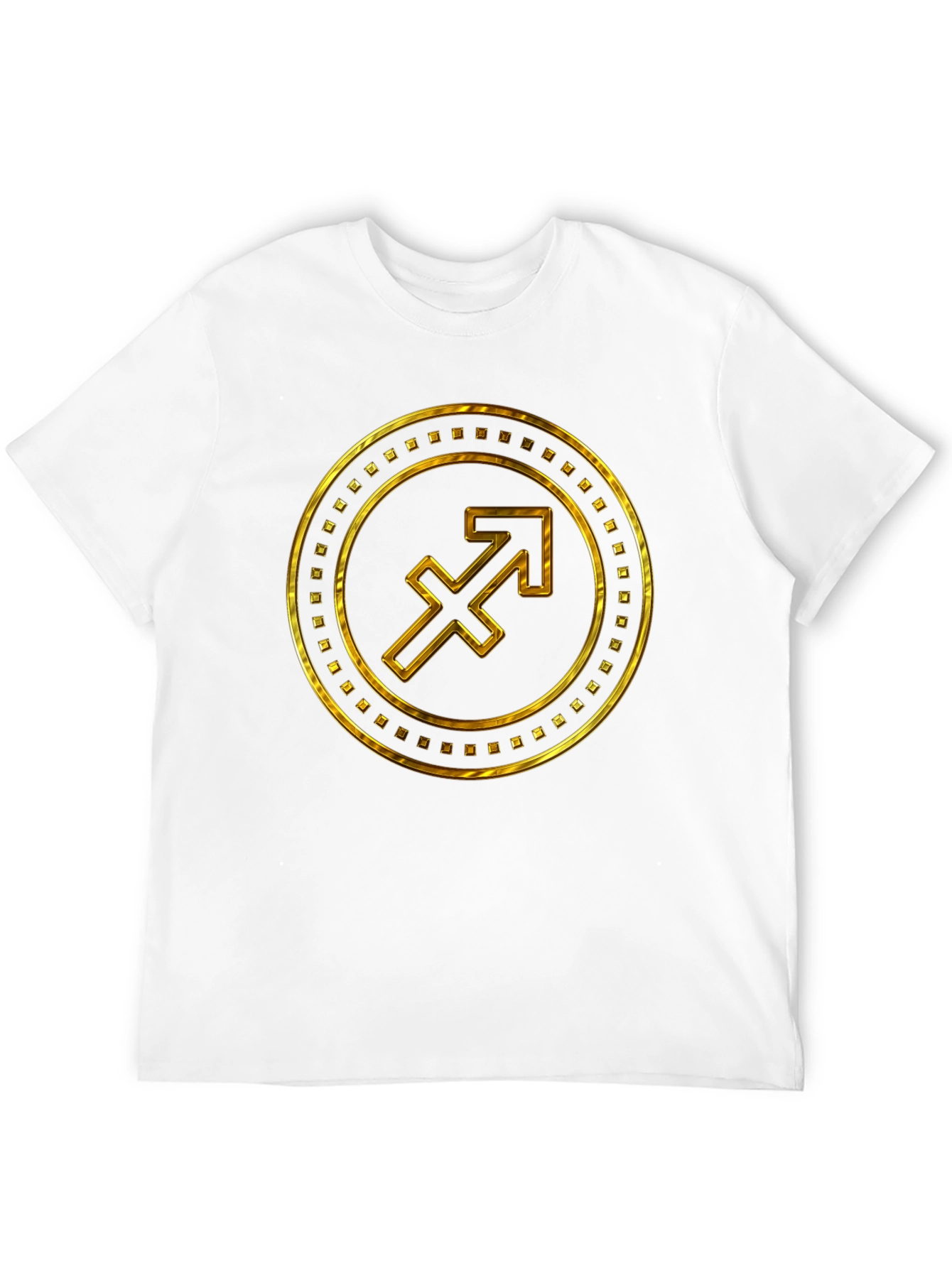 Gold Sagittarius Zodiac Sign T-Shirt