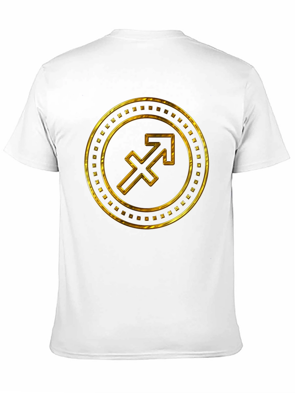 Gold Sagittarius Zodiac Sign T-Shirt