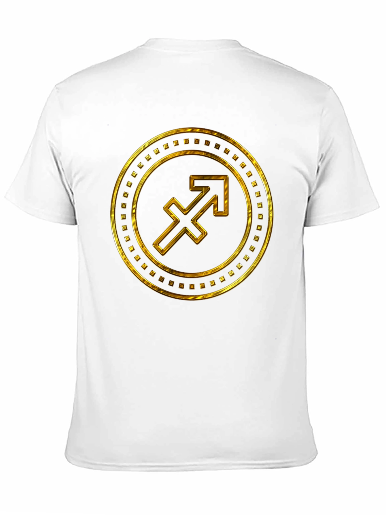 Gold Sagittarius Zodiac Sign T-Shirt
