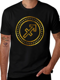 Gold Sagittarius Zodiac Sign T-Shirt