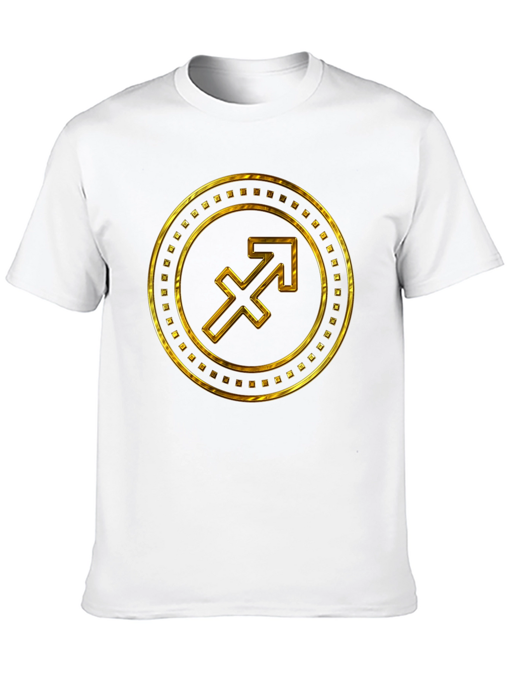 Gold Sagittarius Zodiac Sign T-Shirt