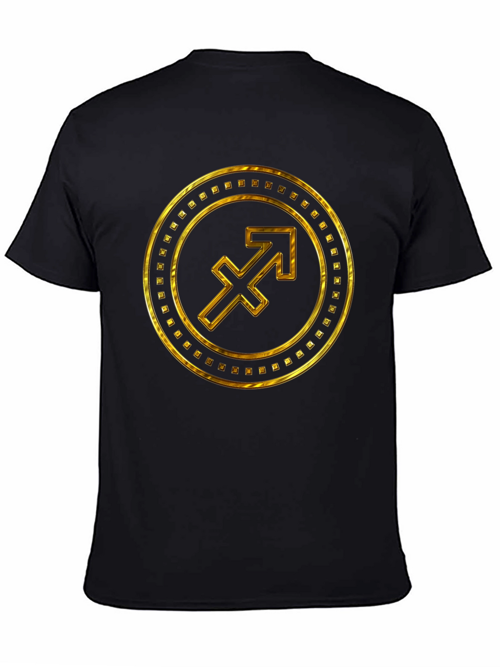 Gold Sagittarius Zodiac Sign T-Shirt