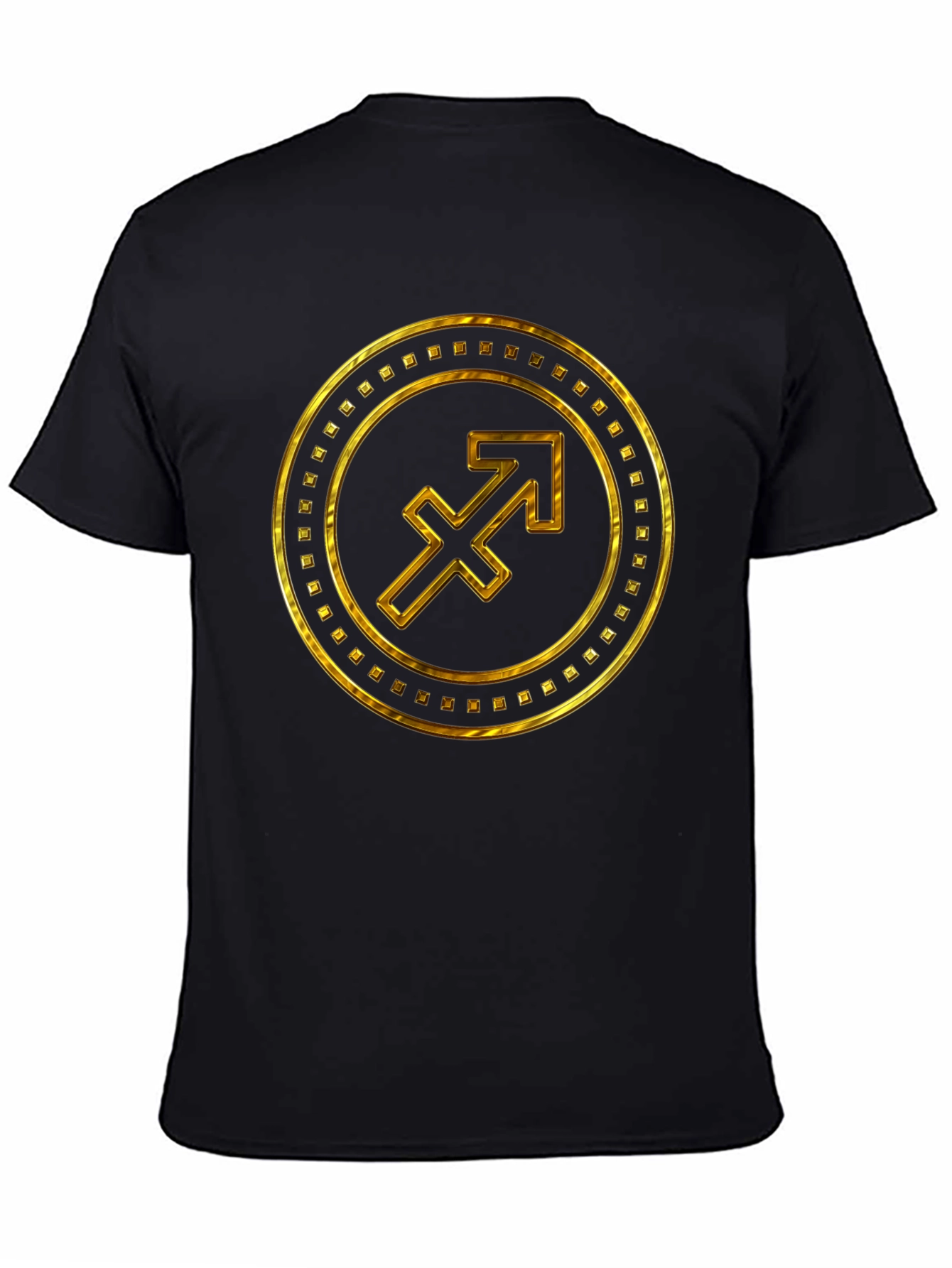 Gold Sagittarius Zodiac Sign T-Shirt
