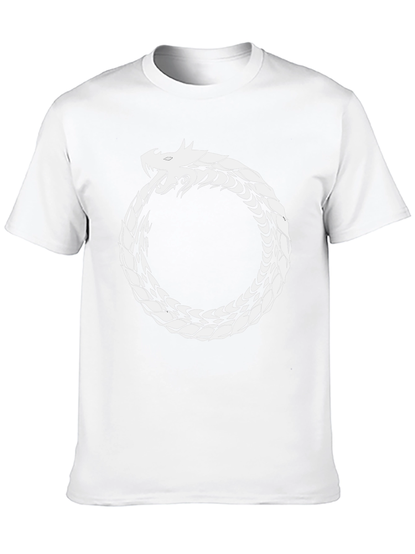 Ouroboros Dragon Graphic Black T-Shirt