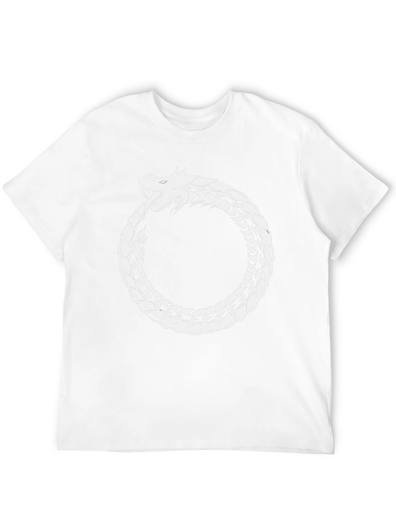 Ouroboros Dragon Graphic Black T-Shirt