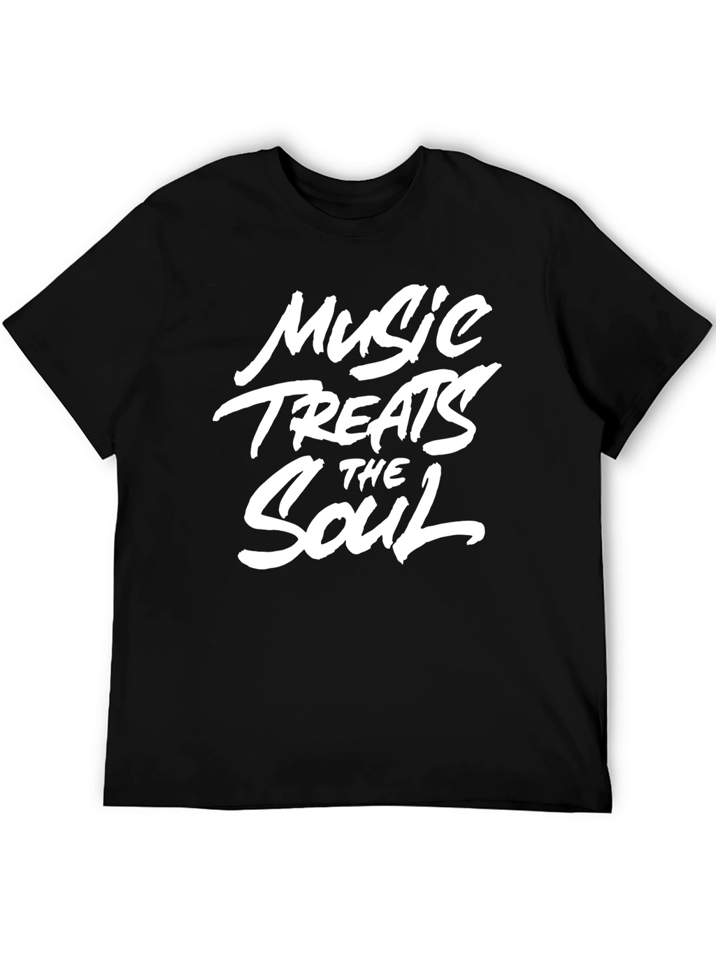 Music Treats the Soul Black Graphic Tee
